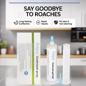 Sulguy Cockroach Gel Bait, 1 Tubes x 30-Grams, 1 Plunger and 1 Tips, German Roach Insect Pest Control, Indoor and Outdoor Use, Roach Killer Gel for American, German and Other Major Cockroach Species,summervibes outdoorfun
