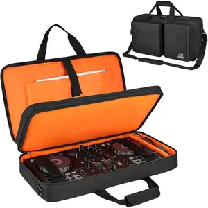 DJ Controller Case Compatible with Pioneer DDJ-FLX4/DDJ-REV1/DDJ-400/DDJ-SB3/DDJ-RB,Padded DJ Controller Storage Bag Fits for Numark Mixtrack Pro FX/ FX/Roland DJ-202 (21.5 x 12 x 2.5 in)