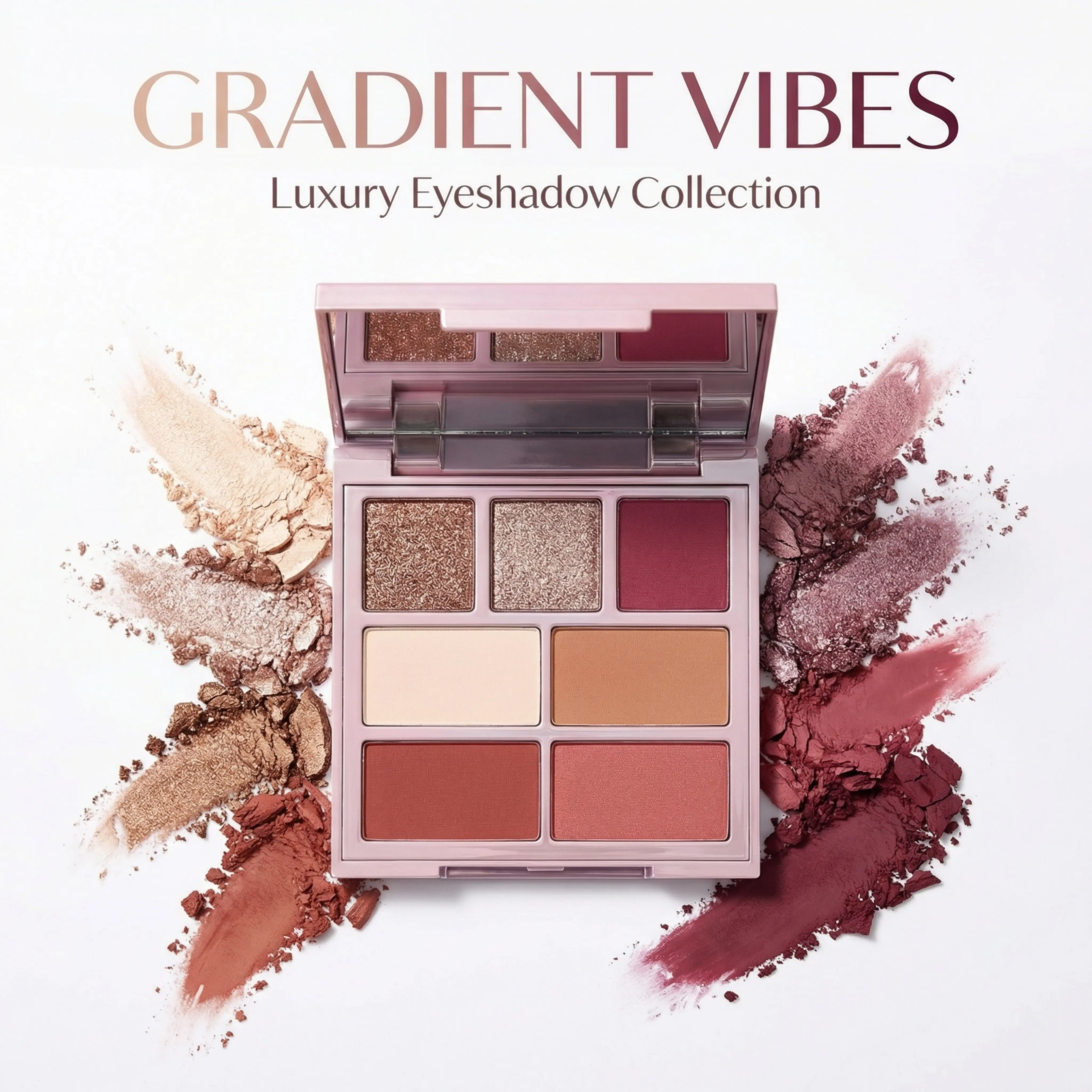 Soft Glam Color Gradients Assorted Colors Eyeshadow Palette - Curated with warm neutrals, rich mattes, dazzling shimmers, ultra-pigmented blendable hues that build effortlessly for everyday glam and bold party styles, Soft Glam Eyeshadow eyeshadow palette