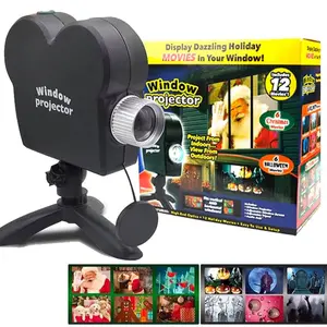 Deluxe Edition Christmas Window Holographic Projector - Holiday Party Decoration Ornaments Religious