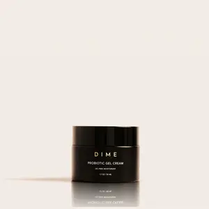 DIME Probiotic Gel Cream - Oil-Free Moisturizer for Oily Skin with Lactococcus Ferment Lysate & Fructooligosaccharides, 1.7 oz / 50 ml