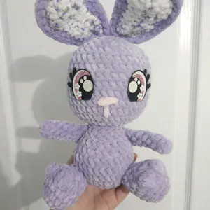 Handmade Big Purple Bunny Plush Toy