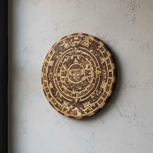 Mexican Aztec Warrior Calendar | Artwork with 11 Wood Types