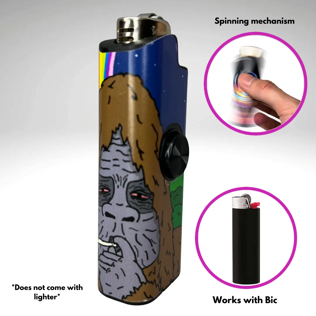 FLKR LYTR Sassy Sasquatch Fidget Spinning Lighter Case Matte