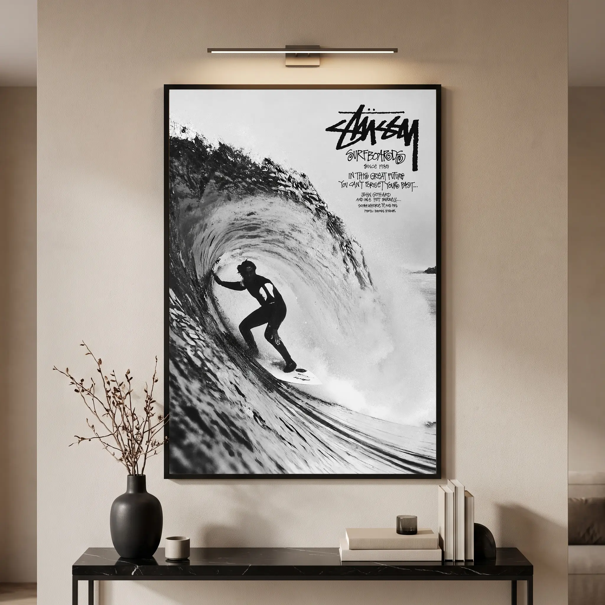 Surf Vintage Poster Room Aesthetic Poster Wall Art Cool Black And White Wall Art  Paintings Canvas Wall Decor Home Decor Living Room Decor Aesthetic Prints