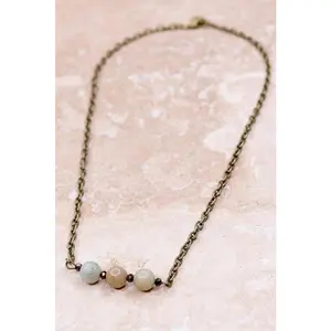 Reece Necklace in Amazonite