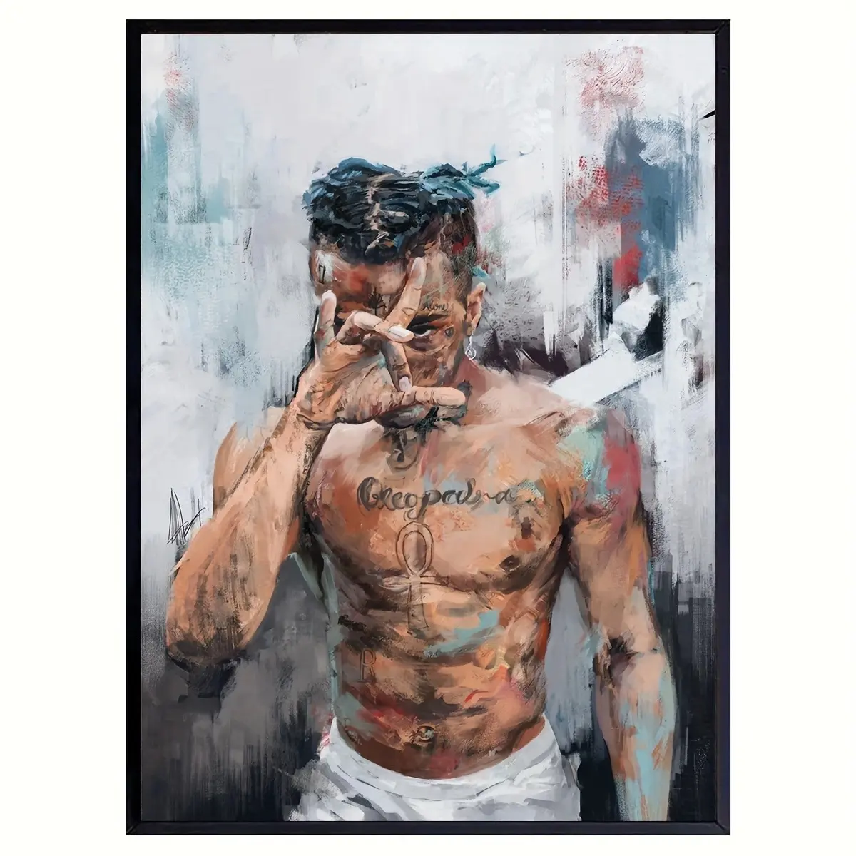 Vintage XXX Rock Tentacion Posters, Musical Album,Rock Band, Home Decoration, Gift For Living Room, Wall Art Decor Posters (NO FRAME)