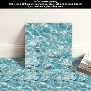 10 pieces of self-adhesive PVC floor stickers, thickened wear-resistant waterproof leather floor stickers, suitable for bedroom, kitchen, living room, balcony, bathroom and other floor decoration a