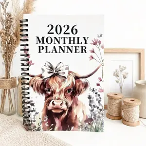 One book lasts three years! Never forget things again  | 2026-2028 Monthly Spiral Bound Planner Notebook | Starts Wednesday | Super thick 100 pages
