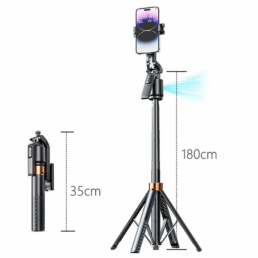 Handheld Auto Face Tracking Gimbal Stabilizer with Tripod, Wireless Selfie Stick for Mobile Smartphones & Action Cameras