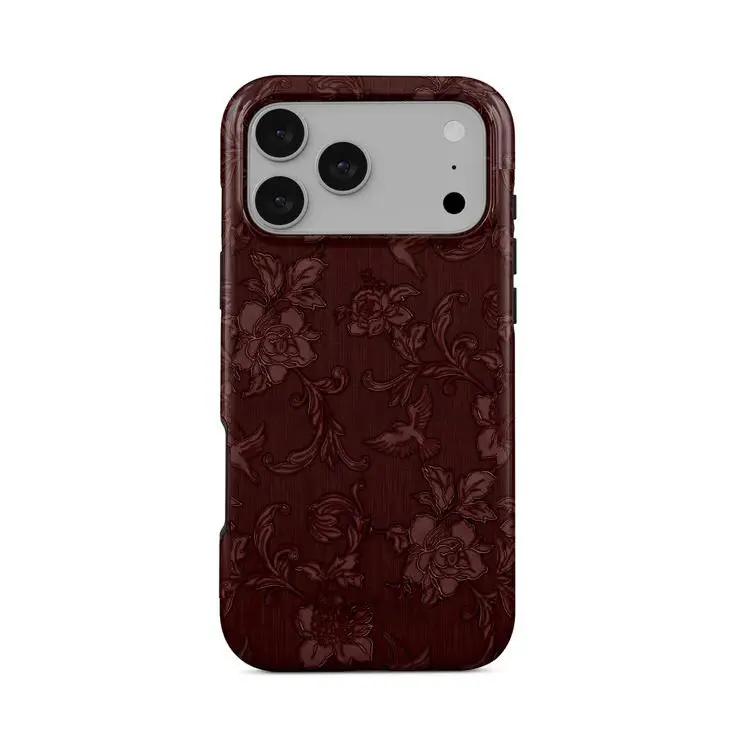 MagSafe-Compatible Floral Print Phone Case Cover - Polycarbonate Protector for iPhone X/XS/XS Max/12-17 Pro Max, Samsung Galaxy S21-S25 Plus Ultra, Camera-Safe Teen Girl Gift Phone Accessory, Fc20701capulet