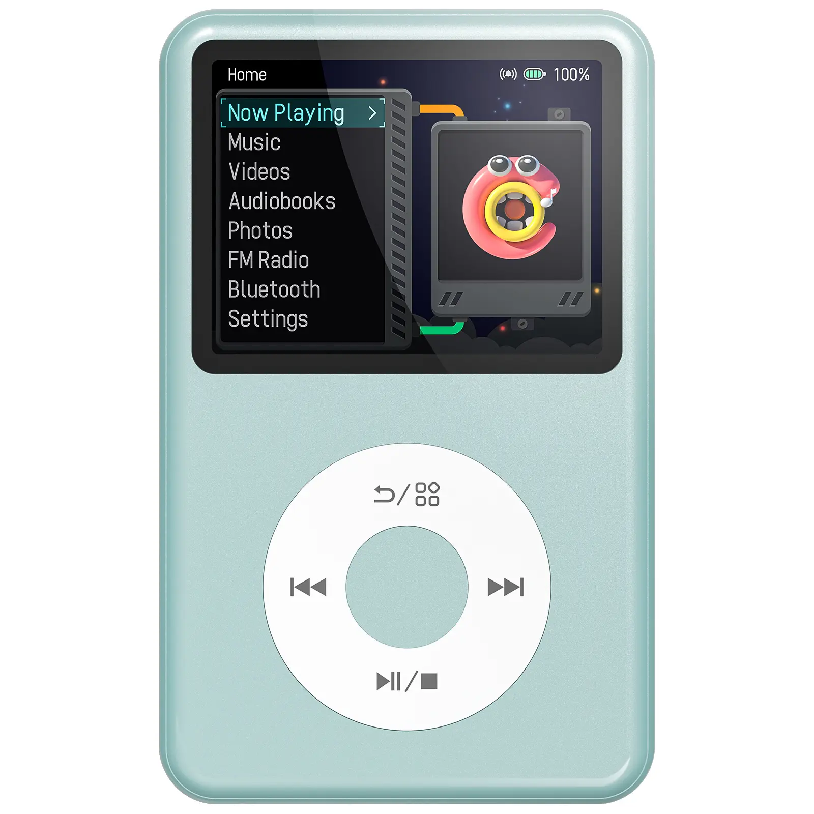 Innioasis Y1 Classic Y2K MP3 Player with Bluetooth, Portable HiFi Music & Video Player, Retro Click Wheel Design, Long Battery Life, Cool Tech Gift for Kids & Music Lovers