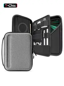 Portfolio Case for 2026 11/13 Inch iPad Air M4, M3&M2, iPad Pro M5/M4, 12.9'' iPad Pro M2/M1, Protective Sleeve with Accessories Pocket, Carrying Storage Bag for Pencil Pro/Adapter/Magic Keyboard