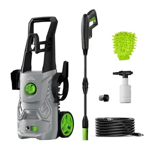 【Jumpstart Sale】Pressure Washer, Portable Power Washer, 4 Quick Connect Nozzles, High Pressure Cleaning Machine for Car Fence Driveway Patio Washing and More