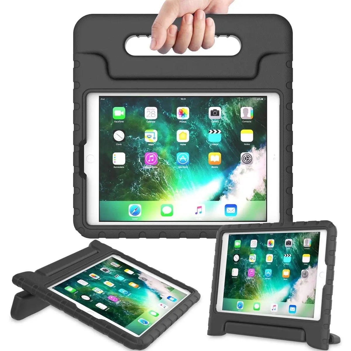 Entronix Case Compatible with iPad Pro 11"/Air 10.9" (5/4th Gen) - [Kid-Friendly] Handle & Kickstand