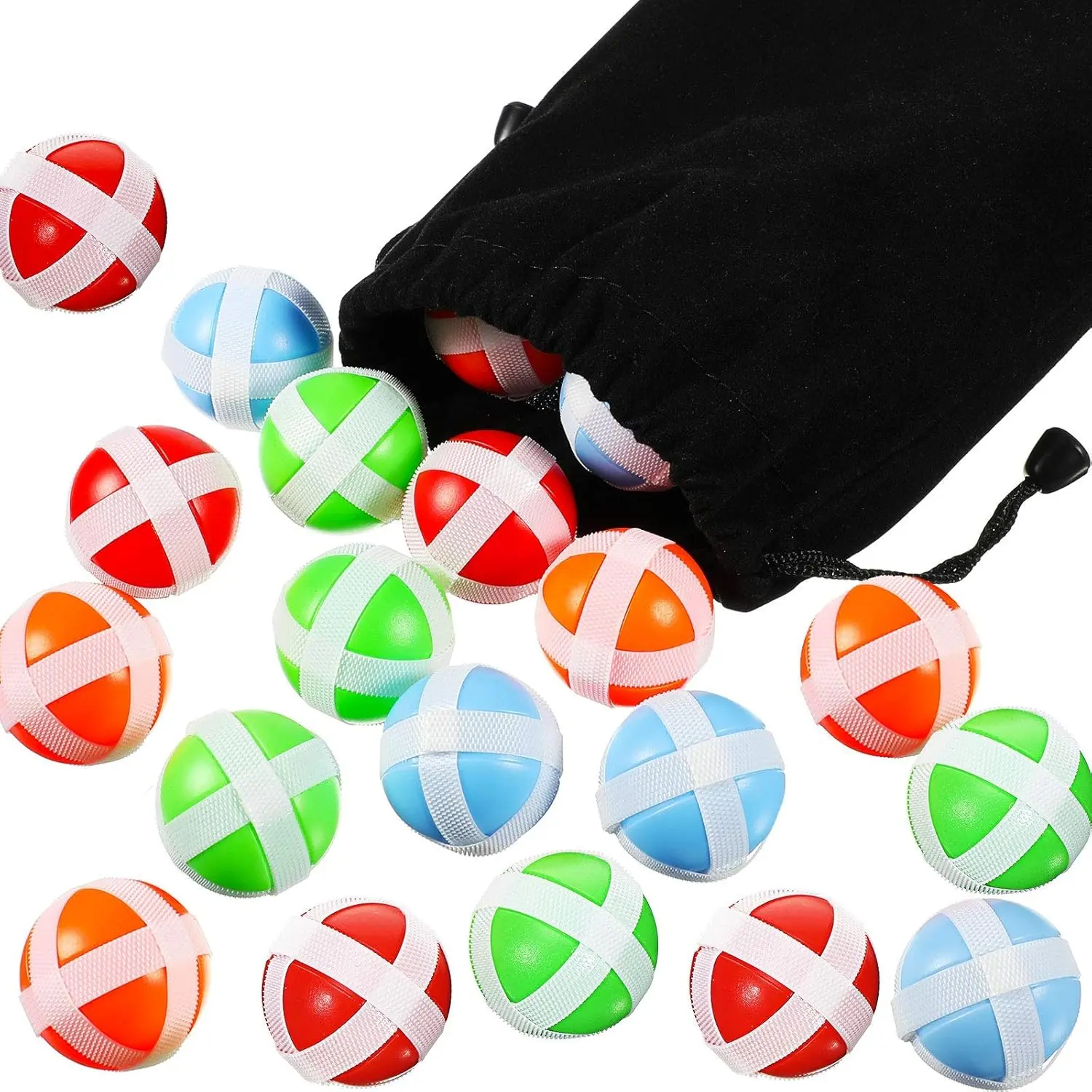 20 Pieces Sticky Balls for Fabric Dart Board, Dart Hook and Loop Safe Sport Balls Toy Darts Game Accessories for Indoor and Outdoor Party Games