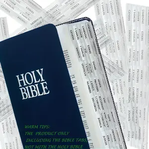 Sticky Tabs for the Bible, 80 Bible Index Tabs for Easy Navigation, Bible Book and Labels Tabs for Old & New Testament, Book Reading Stickers, Adhesive Tabs, Book Accessories
