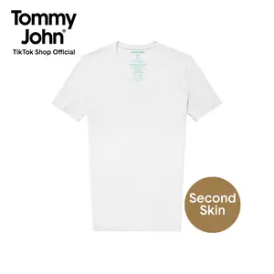 Tommy John Men’s Second Skin Crew-Neck Undershirt, Stay-Tucked Modal Fabric, Lightweight Breathable Comfort