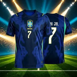 2026 Brazil National Home Away 10# Neymar 7# 11# Short Long Sleeve Soccer Jersey Fans Version Breathable