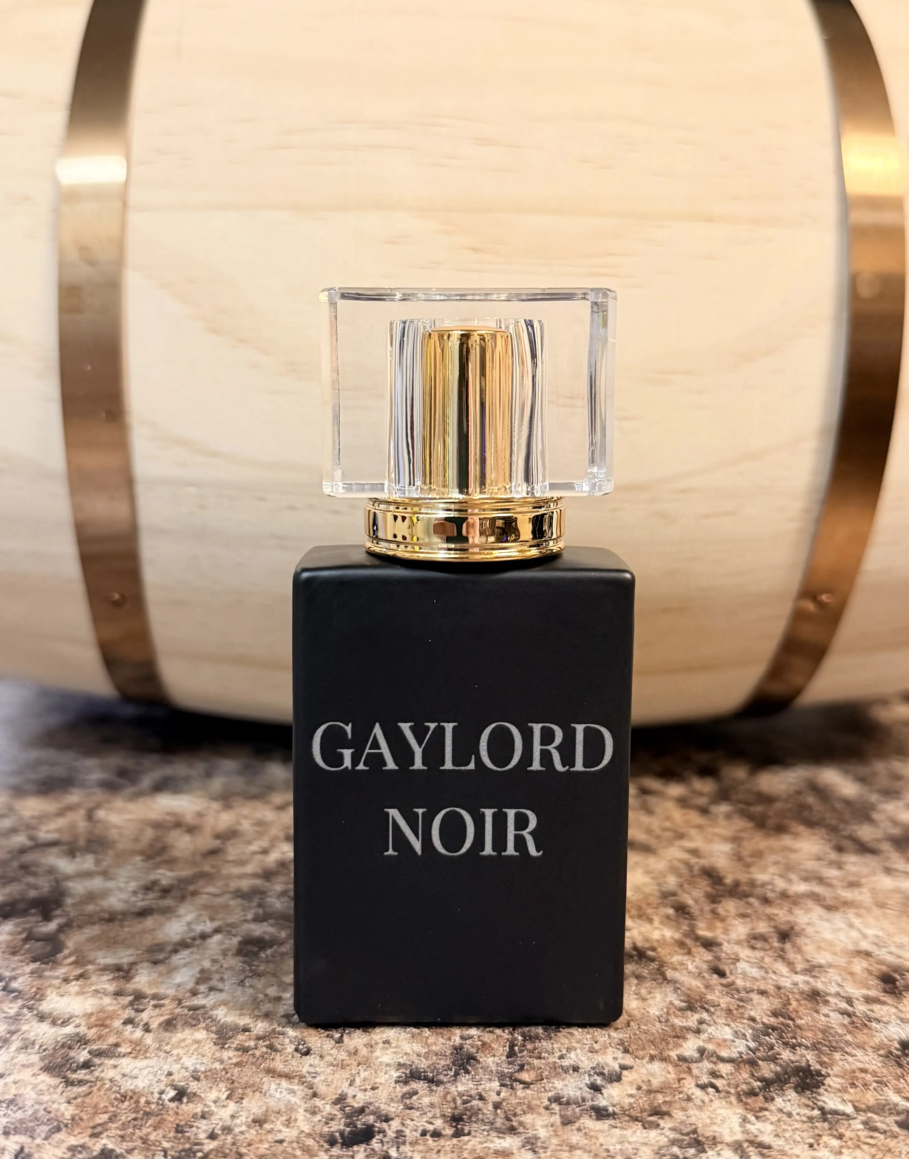 Personalized Black Refillable Perfume Atomizer - Bridesmaid Keepsake