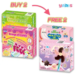 [BUY 2 GET 2]Yaris Candy Fruit-Flavored DIY Candy Kit Easter Basket Egg Candy Kids' Fun, Family Gathering Interactive Fruit-Flavored Gummies Sweet Gummies, Fruit Carnival Gummies Assorted Flavors Combo Bonbon Snack Set