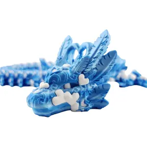 24 Inch Articulated Light Heart Dragon - Fantasy Creature