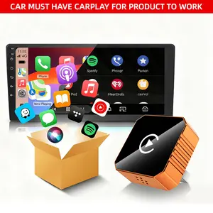 【YURNLV】CarPlay Wireless Adapter for Car, Plug-and-Play, Fast Auto-Connect, StableTransmission，Zero Delay, Compact & Durable