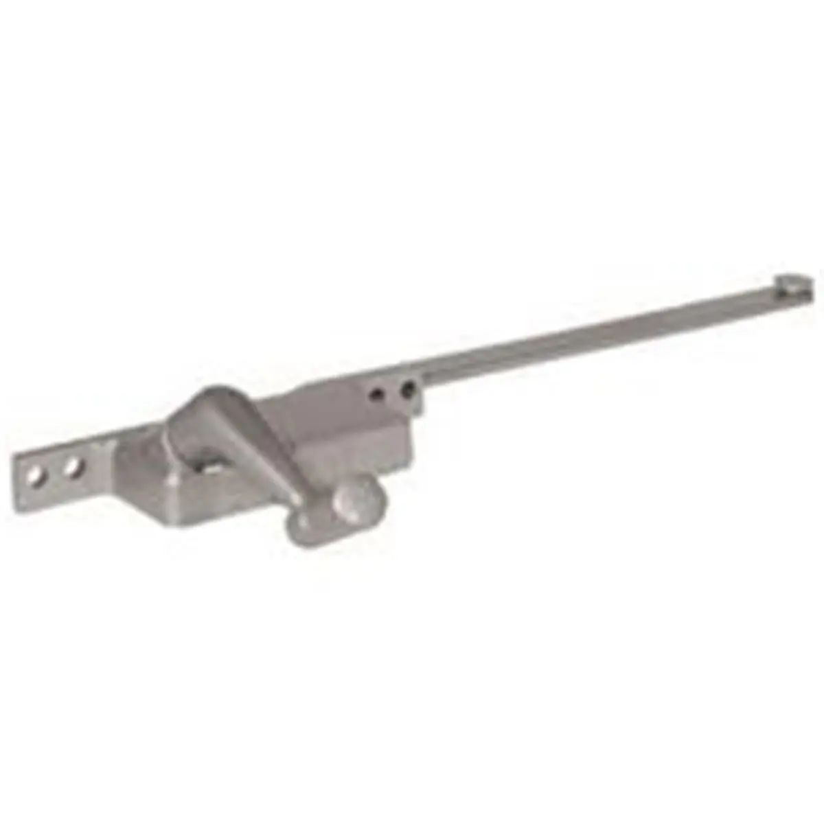 Left-Handed Painted-Aluminum Square Casement Crank Handle with Worm Gear Mechanism, 9 in Face Mount Hardware for Steel Windows (H 3514) - Hand Determined Accessory