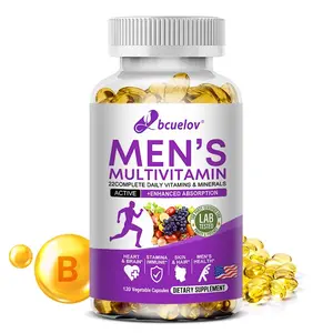 Bcuelov Men's Multivitamin Health Supplement,Supports Heart and Brain Health - 120 Capsules