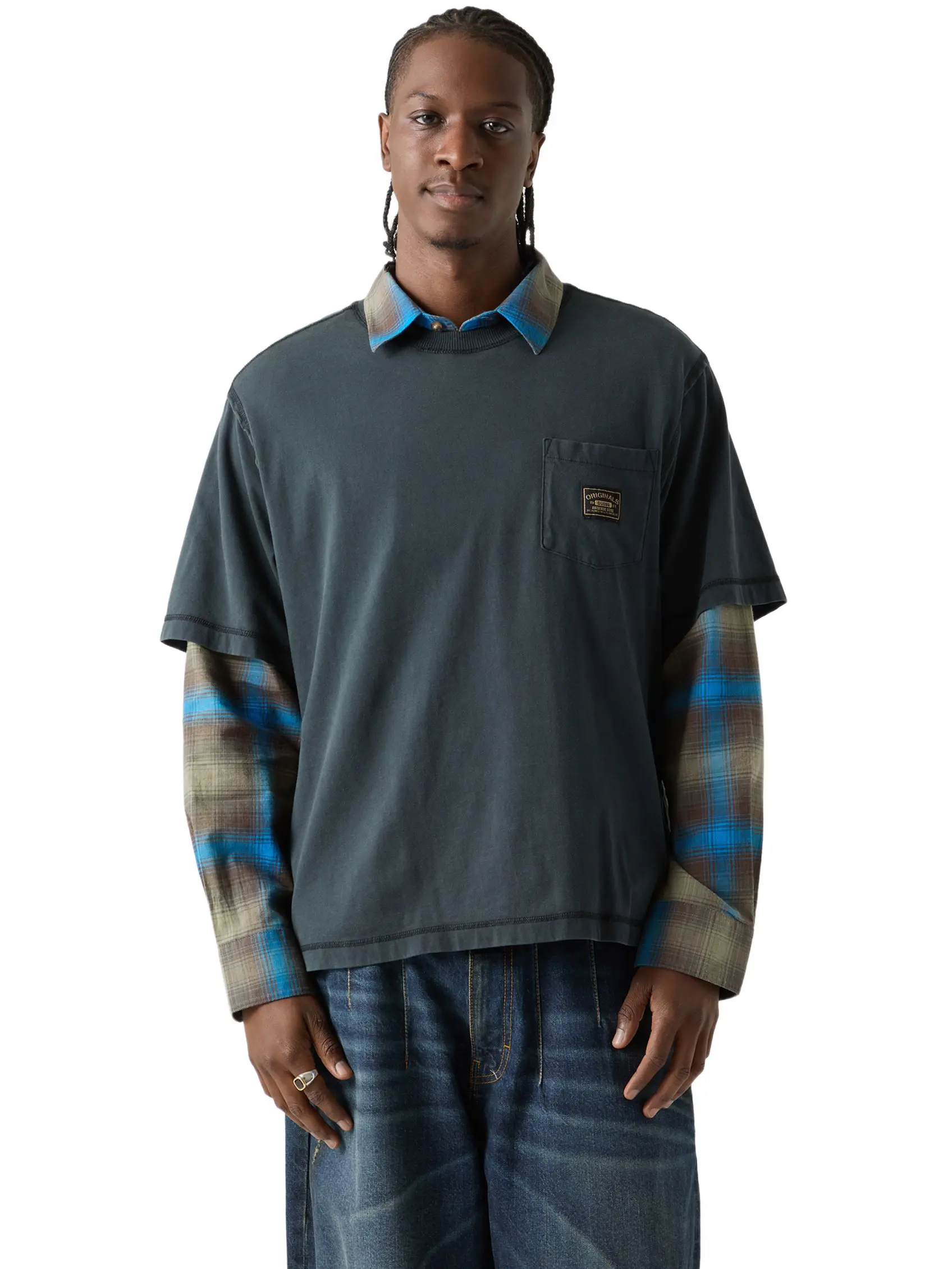 GUESS Jeans Male GUESS Originals Eco Boxy Pocket Tee