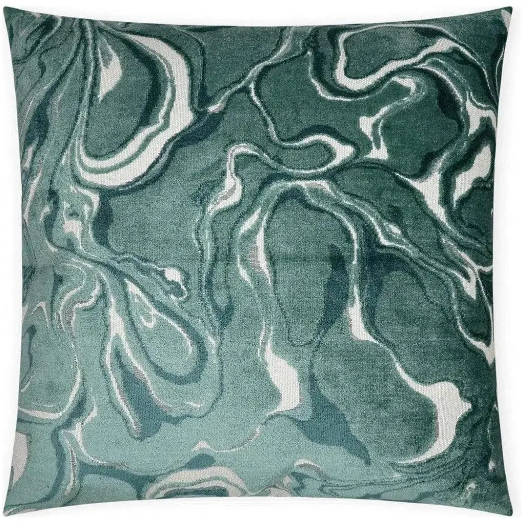 Rhapsody Turquoise Teal Large Throw Pillow Insert