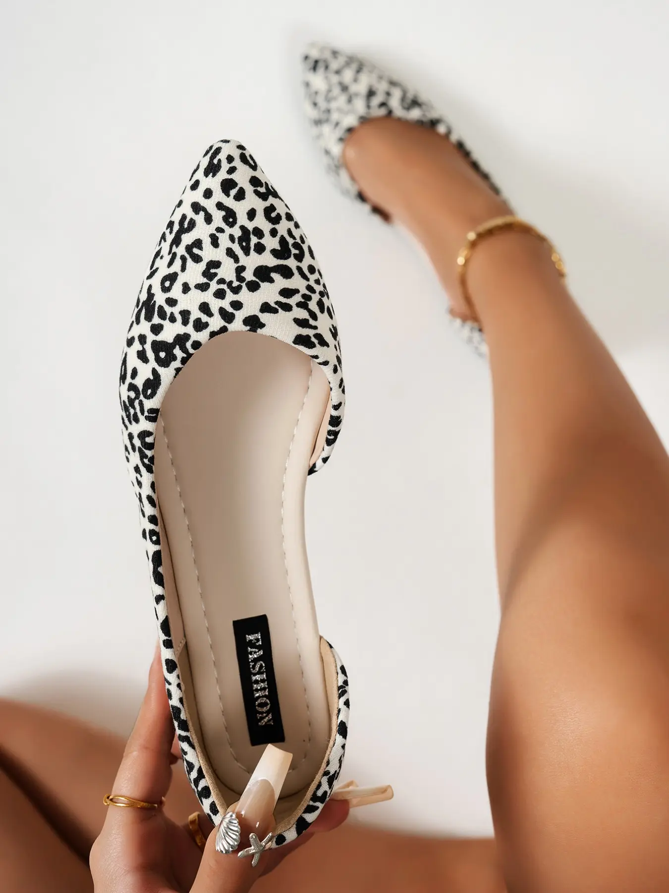 Women's Fashion Pointed-Toe Flats, Casual Textile Shoes, Versatile Flat Shoes, Comfortable Non-Slip Rubber-Sole Shoes for All-Season Work & Daily Wear, Walking Shoes