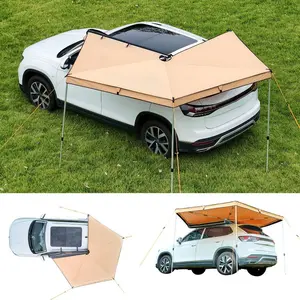 Fathersdaygift VEVOR 270 Degree Awning, 52 sq. ft Driver Side Vehicle Awning, Waterproof UV50+ Car Side Awnings with Carry Bag, All-Weather Free-Standing Overland Awnings Car Shelter for SUV Van Truck Camping, Portable Canopydealsforyoudays