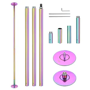 Yescom Home Fitness Colorful Spinning Dance Pole D45mm 12ft