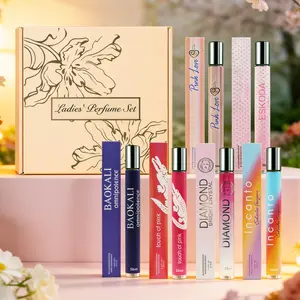 6PACK/7.1oz Women's Perfume Gift Box Set | Portable Mini Travel Fragrances for Her | Elegant Scent Assortment in Beautiful Packaging, Perfect Birthday Anniversary Valentine's Day Present