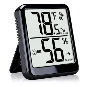 Digital Indoor Thermometer & Hygrometer – Accurate Temperature & Humidity Monitor | Battery Powered (AAA) | For Home, Office, Pets & Plants | Smart Environmental Sensor Device