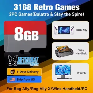 Retrobat 8GB Game Card 3170 Retro Games ROG Ally Steam Deck LEGION GO AYANEO PC