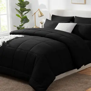 Nordic Style Bedding Set, Full Size Quilt Cover & Pillowcases, All-Season Polyester Fiber Comforter, Soft & Durable Fabric, Soft Bedding Sets