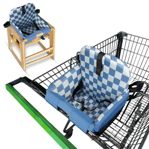 Shopping Cart Cover for Baby (Blue Checkered) Shopping Cart Cover for Baby (Blue Checkered)