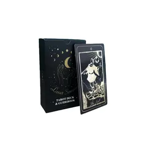 Sleeping Moon Tarot Cards Set, 78 Standard Size Tarot Cards for Fortune Telling & Spiritual Guidance, Ideal Gift for Ages 14+
