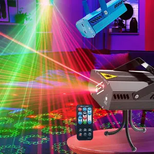 Full Star Laser Light with Remote Control, USB Rechargeable DJ Disco Stage Light, Party Atmosphere Light for Birthday Party Wedding