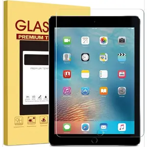 F-PCS01  Screen Protector for iPad 6th 5th Generation 9.7 inch, Tempered Glass Compatible with iPad Air 2, Case Friendly & Apple Pencil Compatible