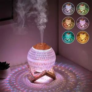 Air Humidifier Crystal Ball Humidifier Night Light, Creative Dazzling Color Light Humidifier Desktop Humidifier With RGB Colorful Night Light, Mini USB Humidifier, Quiet Humidification,Large Fog Atomization, USB Powered Humidifier