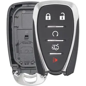 Key Fob Shell Case Replacement Fits for Chevy Malibu Cruze Camaro Traverse Blazer Equinox 2016-2022 Keyless Entry Remote Control 5 Button Pad (HYQ4EA HYQ4AA)
