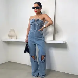 Denim Jumpsuit Cotton Womenswear