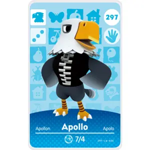Apollo - Villager NFC Card for Animal Crossing New Horizons Amiibo
