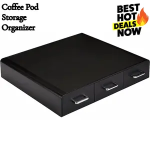 36 Coffee Pod Storage Organizer Drawer for K-Cup Pods, Office Coffee Station Storage Coffee Organizer Small Kitchen Coffee Solution Coffee Pod Organizer  K Cups Organized K Cup Storage Solution Under Machine Pod Organizer Kitchen Countertop Pod Storage