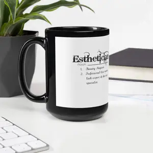 Black Esthetician Mug (white)