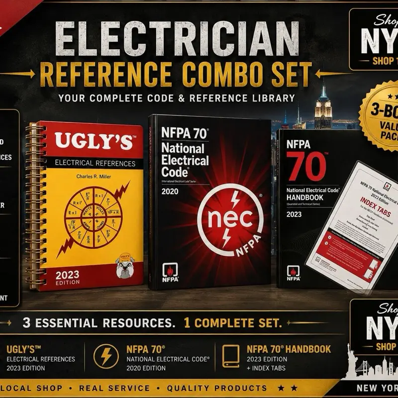 Combo set NFPA 70 National Electrical Code (NEC) 2020 with 2023 Ugly’s Electrical References Tabs Set