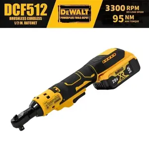 DEWALT 512 20V XR Cordless Ratchet Wrench Kit Multi-Use for Tight Space Fastening, Auto & Equipment Maintenance, Plumbing Work & Furniture Assembly high torque power tool